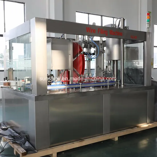 Machine de remplissage de bouteilles en verre pour le conditionnement du vin