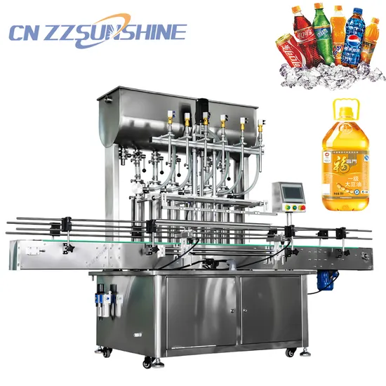 Machine de remplissage automatique à grande vitesse de 8 buses pour confiture, ketchup, yaourt, crème cosmétique, pâte, bouteilles en verre, machine d'emballage, machine d'embouteillage, machine de remplissage d'eau, usine